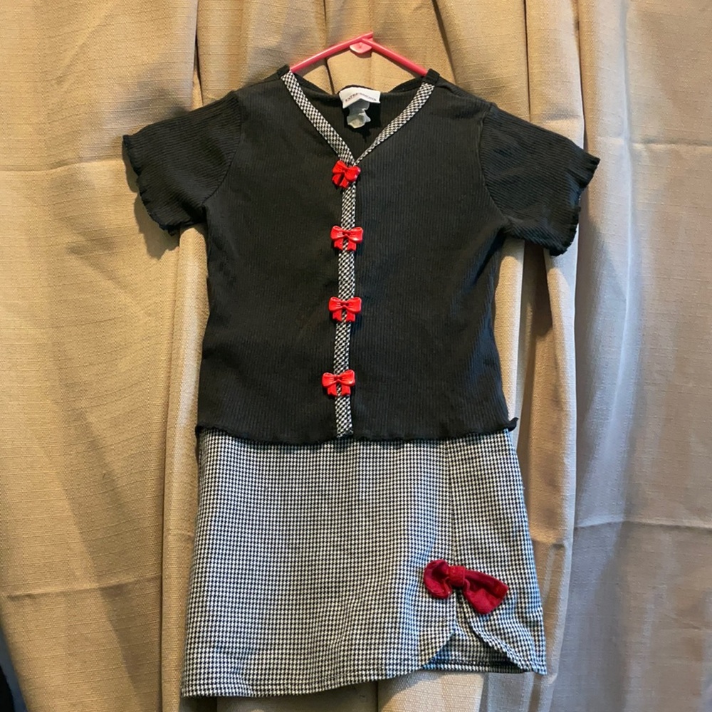 Girls’ Posh Houndstooth Matching Set